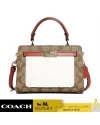 กระเป๋าสะพาย COACH C8318 MINI LANE TOP HANDLE IN COLORBLOCK SIGNATURE CANVAS (IMLOT)