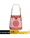 กระเป๋าสะพายข้าง COACH C8322 MINI DEMPSEY BUCKET BAG IN SIGNATURE JACQUARD WITH STRIPE AND COACH PATCH (IMRRJ)