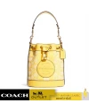 กระเป๋าสะพายข้าง COACH C8322 MINI DEMPSEY BUCKET BAG IN SIGNATURE JACQUARD WITH STRIPE AND COACH PATCH (IMS9V)