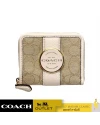 กระเป๋าสตางค์ COACH C8323 LONNIE SMALL ZIP AROUND WALLET IN SIGNATURE JACQUARD (IMDQC)