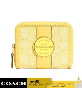 กระเป๋าสตางค์ COACH C8323 LONNIE SMALL ZIP AROUND WALLET IN SIGNATURE JACQUARD (IMS9V)