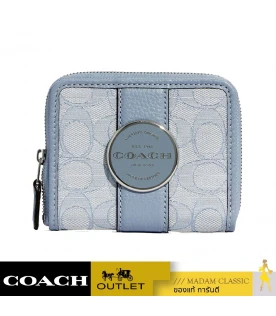 กระเป๋าสตางค์ COACH C8323 LONNIE SMALL ZIP AROUND WALLET IN SIGNATURE JACQUARD (SVS9X)