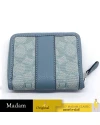กระเป๋าสตางค์ COACH C8323 LONNIE SMALL ZIP AROUND WALLET IN SIGNATURE JACQUARD (SVS9X)