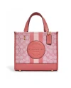 กระเป๋าสะพายข้าง COACH C8417 DEMPSEY TOTE 22 IN SIGNATURE JACQUARD WITH STRIPE AND COACH PATCH (IMTVT)