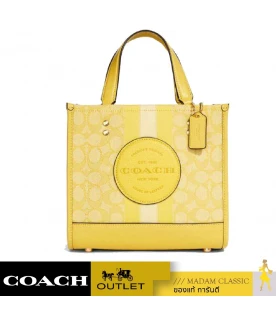 กระเป๋าสะพาย COACH C8417 DEMPSEY TOTE 22 IN SIGNATURE JACQUARD WITH STRIPE AND COACH PATCH (IMTYD)