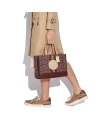 กระเป๋าสะพายข้าง COACH C8448 DEMPSEY CARRYALL IN SIGNATURE JACQUARD WITH STRIPE AND COACH PATCH (IMMZI)