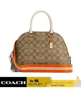 กระเป๋าสะพายข้าง COACH C8499 KATY SATCHEL IN SIGNATURE CANVASS (IME7V)