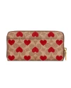 กระเป๋าซิปรอบ COACH C8547 ACCORDION ZIP WALLET IN SIGNATURE CANVAS WITH HEART PRINT (B4P22)