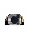 กระเป๋าสะพายข้าง COACH C8681 MINI DEMPSEY CAMERA BAG WITH GARDEN PLAID PRINT AND COACH PATCH (IMF23)