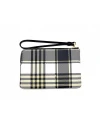 กระเป๋าคล้องมือ COACH C8683 CORNER ZIP WRISTLET WITH GARDEN PLAID PRINT (IMF23)