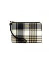 กระเป๋าคล้องมือ COACH C8683 CORNER ZIP WRISTLET WITH GARDEN PLAID PRINT (IMF23)