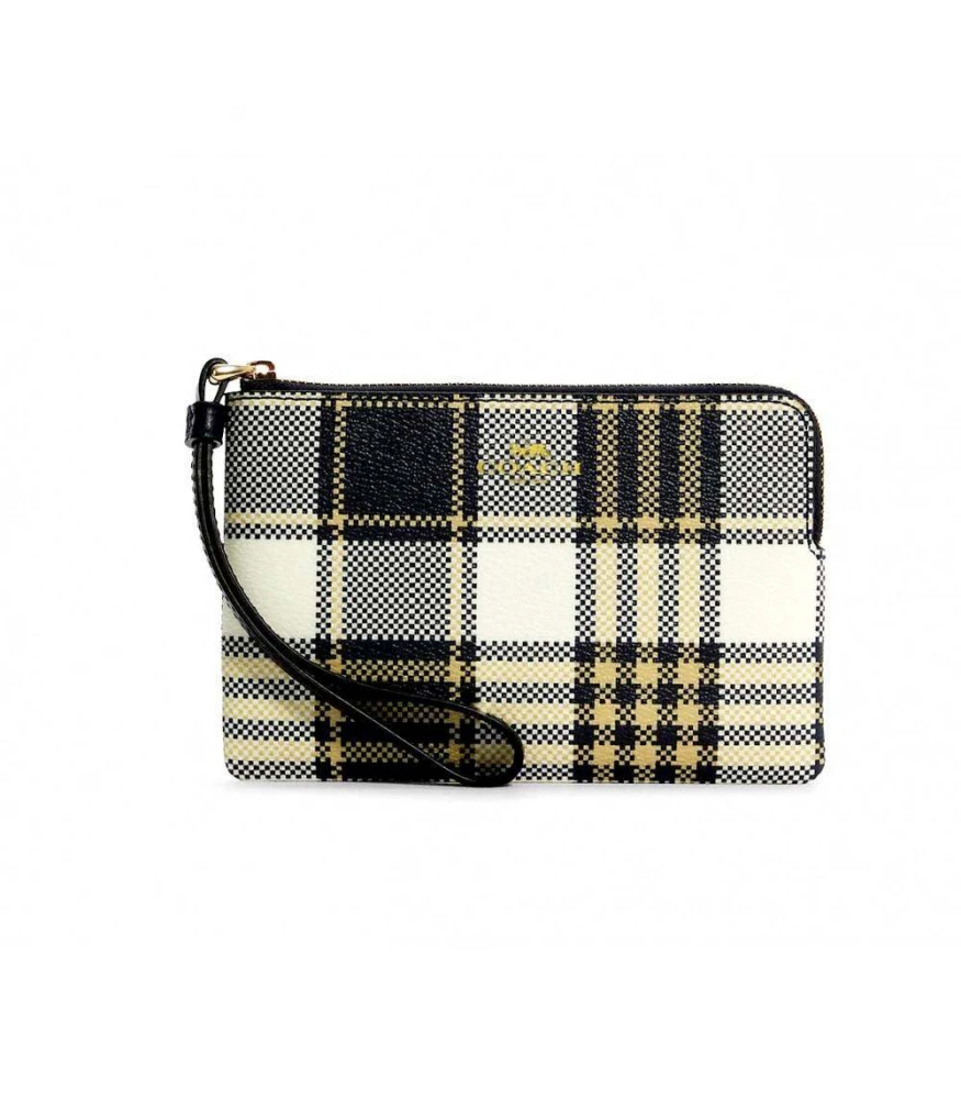 Plaid coach wallet 2025
