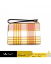 กระเป๋าคล้องมือ COACH C8683 CORNER ZIP WRISTLET WITH GARDEN PLAID PRINT (IMTVT) กระเป๋าคล้องมือ COACH C8683 CORNER ZIP WRISTLET WITH GARDEN PLAID PRINT (IMTVT)