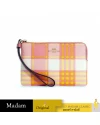 กระเป๋าคล้องมือ COACH C8683 CORNER ZIP WRISTLET WITH GARDEN PLAID PRINT (IMTVT) กระเป๋าคล้องมือ COACH C8683 CORNER ZIP WRISTLET WITH GARDEN PLAID PRINT (IMTVT)