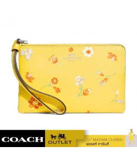 กระเป๋าสตางค์คล้องมือ COACH C8701 CORNER ZIP WRISTLET WITH MYSTICAL FLORAL PRINT (SVYEO)