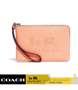 กระเป๋าคล้องมือ COACH C8717 CORNER ZIP WRISTLET IN COLORBLOCK WITH HORSE AND CARRIAGE (IMSMX)