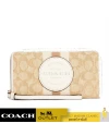 กระเป๋าสตางค์คล้องมือ COACH C9073 DEMPSEY LARGE PHONE WALLET IN SIGNATURE JACQUARD WITH STRIPE AND COACH PATCH (IMDQC)