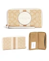 กระเป๋าสตางค์คล้องมือ COACH C9073 DEMPSEY LARGE PHONE WALLET IN SIGNATURE JACQUARD WITH STRIPE AND COACH PATCH (IMDQC)