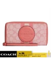 กระเป๋าสตางค์คล้องมือ COACH C9073 DEMPSEY LARGE PHONE WALLET IN SIGNATURE JACQUARD WITH STRIPE AND COACH PATCH (IMRRJ)