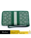 กระเป๋าสตางค์คล้องมือ COACH C9073 DEMPSEY LARGE PHONE WALLET IN SIGNATURE JACQUARD WITH STRIPE AND COACH PATCH (SVGN)