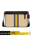 กระเป๋าสะพายข้าง COACH C9363 THOMPSON CROSSBODY IN SIGNATURE JACQUARD WITH VARSITY STRIPE (QBTTZ)