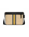 กระเป๋าสะพายข้าง COACH C9363 THOMPSON CROSSBODY IN SIGNATURE JACQUARD WITH VARSITY STRIPE (QBTTZ)