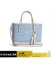 กระเป๋าสะพายข้าง COACH CA142 MOLLIE TOTE 25 IN SIGNATURE CHAMBRAY (IMUDY)