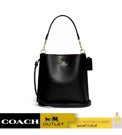 กระเป๋าสะพายข้าง COACH CA177 MOLLIE BUCKET 22 (IMBLK)