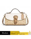 กระเป๋าสะพายข้าง COACH CA427 KLEO TOP HANDLE IN BLOCKED SIGNATURE CANVAS (IMOTV)