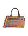 COACH CA615 ROWAN SATCHEL IN RAINBOW SIGNATURE CANVAS (IME7V)