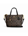 กระเป๋าสะพายข้าง COACH CA721 MINI GALLERY CROSSBODY IN SIGNATURE CANVAS (IMAA8)