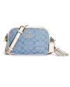 กระเป๋าสะพายข้าง COACH CA732 MINI JAMIE CAMERA BAG IN SIGNATURE CHAMBRAY (IMUDY)