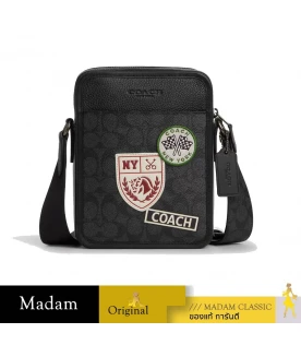 กระเป๋าสะพายข้าง COACH CAT79 SULLIVAN CROSSBODY BAG IN SIGNATURE CANVAS WITH PATCHES (QBA5F)	