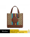 กระเป๋าสะพายข้าง COACH CC906 DEMPSEY TOTE 22 IN SIGNATURE JACQUARD WITH COACH PATCH AND STRIPE (IMT1O)