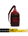 กระเป๋าคาดอก COACH CE522 WESTWAY PACK IN COLORBLOCK SIGNATURE CANVAS WITH COACH PATCH (QBTKA)