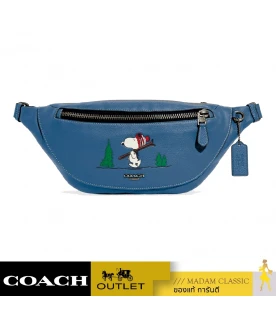 COACH CE618 COACH X PEANUTS WARREN BELT BAG WITH SNOOPY MOTIF (QBDEI)