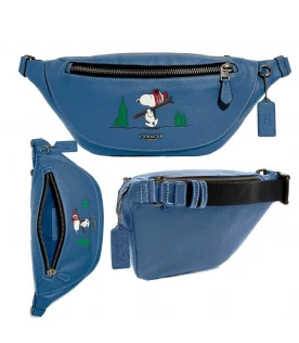 กระเป๋าคาดอกคาดเอว COACH CE618 COACH X PEANUTS WARREN BELT BAG WITH SNOOPY MOTIF (QBDEI)