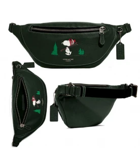 กระเป๋าคาดอกคาดเอว COACH CE618 COACH X PEANUTS WARREN BELT BAG WITH SNOOPY MOTIF (QBSZG)