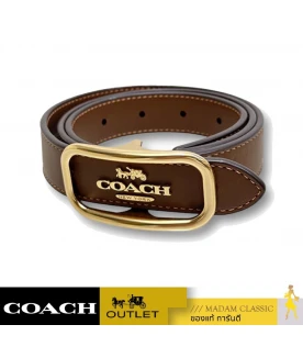 เข็มขัด COACH CE969 MORGAN RECTANGLE BUCKLE BELT (IMSADL)