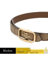 เข็มขัด COACH CE971 Morgan Rectangle Buckle Belt (IMBDXS) SIZE:S