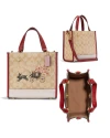 กระเป๋าสะพายข้าง COACH CF404 LUNAR NEW YEAR DEMPSEY TOTE 22 IN SIGNATURE CANVAS WITH RABBIT AND CARRIAGE (IMOT4)