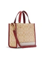 กระเป๋าสะพายข้าง COACH CF404 LUNAR NEW YEAR DEMPSEY TOTE 22 IN SIGNATURE CANVAS WITH RABBIT AND CARRIAGE (IMOT4)