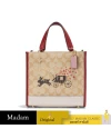 กระเป๋าสะพายข้าง COACH CF404 LUNAR NEW YEAR DEMPSEY TOTE 22 IN SIGNATURE CANVAS WITH RABBIT AND CARRIAGE (IMOT4)