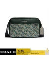 กระเป๋าสะพายข้าง COACH CF484 GRAHAM CROSSBODY WITH SIGNATURE MONOGRAM PRINT  (QBRFT)