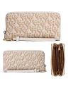 กระเป๋าคล้องมือ COACH CF521 LONG ZIP AROUND WALLET WITH SIGNATURE MONOGRAM PRINT (IMCHK)