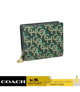 กระเป๋าสตางค์ SNAP WALLET WITH SIGNATURE MONOGRAM PRINT (IMGRN)