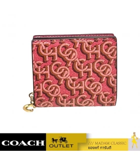 กระเป๋าสตางค์ SNAP WALLET WITH SIGNATURE MONOGRAM PRINT (IMROU)