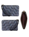 กระเป๋าคล้องมือ COACH CF548 CORNER ZIP WRISTLET WITH SIGNATURE MONOGRAM PRINT (IMNAV)