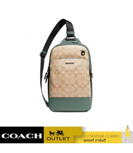 กระเป๋าคาดอก COACH CH059 GRAHAM PACK IN COLORBLOCK SIGNATURE CANVAS (QBVF5)