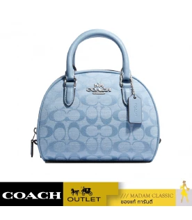 กระเป๋าสะพายข้าง COACH CH140 SYDNEY SATCHEL IN SIGNATURE CHAMBRAY (SVM6A)